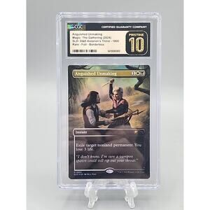 MTG - Anguished Unmaking Borderless Foil Rare D&D SLD CGC Pristine 10